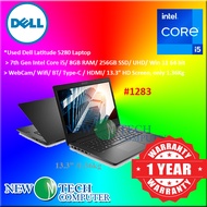 #1283 *Used / 2nd Hand / Budget Laptop Dell Latitude 5280 Intel Core i5 8GB 256GB SSD Win11 13.3" 1.