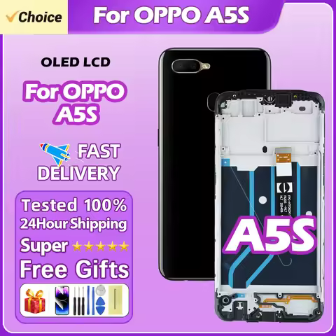 6.2" For Oppo A5s LCD Display With Frame Touch Screen Digitizer Assembly For Oppo A5s AX5s CPH1909 C