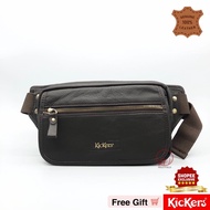 KICKERS PREMIUM LEATHER POUCH BAG ( KIC-W 78475 )