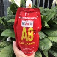 Kem phục hồi tóc siêu mềm mượt COLLAGEN A8 Repair Damaged 600ml ( Mẫu mới)