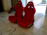 Racing Seat Jok Bride Low Max Carbon Black Red