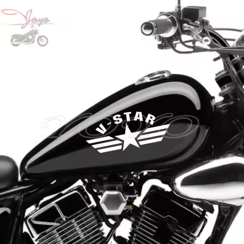Star Wings Decals Stickers 0.1mm PVC Decal Sticker For Yamaha Vstar V-Star XV250 XVS650 XVS1300 XVS1