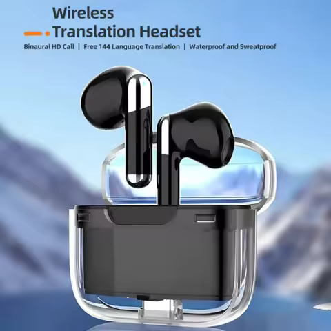 Bluetooth5.3 Voice Translation Headphone Wireless 144 Language Instant Translate Real Time Translato