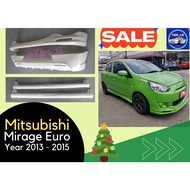 ➽ สเกิร์ตรถ Mitsubishi Mirage ปี 2013-2015 Euro