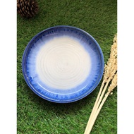 Threaded Ceramic Plate/ Handmade Ceramic Plate/ Ceramic Artisan