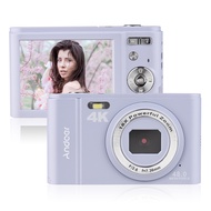 [topk1] Andoer Portable Digital Camera 48MP 4K 2.8-inch IPS Screen 16X Zoom Self-Timer 128GB Extende