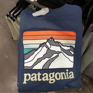 Spot Patagonia เสื้อยืดคอก ลมแขนสั้นผ้าฝ้าย