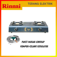 Kompor Gas Rinnai RI 522C / RI522C / RI 522 C - 2 Tungku + Free Selang dan Regulator SNI