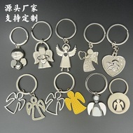 Selling Guardian Angel Metal Keychain Sunny Day Doll Angel Wings Bag Pendant Promotional Gift Q78R