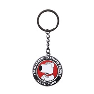 Family Guy Brian I'm Allergic to Stupid People Keychain Personalized Funny Rotating Dog Pendant Keyr
