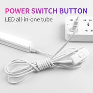 Lamp Switch Plug Cord 2pin to 3pin plug 1.8m 3m 5m T5 T8Integrated Power Cord Lamp Blue Shark Lighti