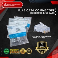 RJ45 CAT6 Connector Cat 6 Connector Cat6 RJ45 Connector (50 pcs)