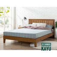 dipan kayu tempat tidur ranjang kayu solid wood - 100x200