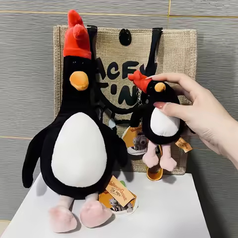 Original Wallace and Gromit Plush Toys Anime Cute Penguin Wallace&Gromit Peluches Stuffed Dolls Kawa