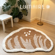 Floor Mat - Cartoon Croissant Flocked Tufted Bedroom Bathroom Rug | Lumaire Home