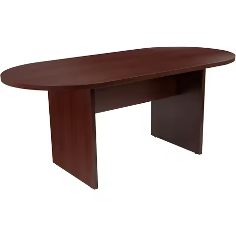 Jones 6 Foot (72 inch) Oval Conference Table in Mahogany