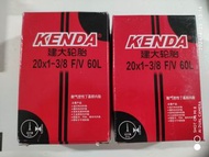 KENDA自行車20x1-3/8 法嘴內胎 60L