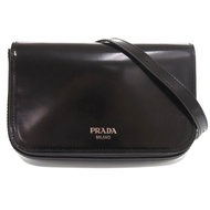 Prada 1533 黑色磨砂皮單肩包，近全新 [二手] PRADA