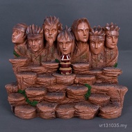 Naruto Full Set Model Five Ornaments Figure Sasuke Scene Naruto Craft Resin Konoha Murakami Kenyama 