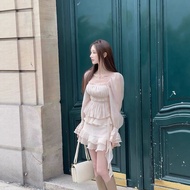 [SR-STUDIO] labellebla * c 2026 Tencel Chiffon Puff Sleeve Gentle Style Skirt Suit ZO4E