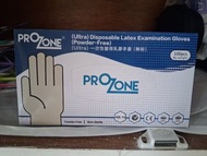 prozone disposable latex exam gloves
