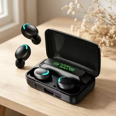 F9 Bluetooth Headphones 9D Stereo High Bass Sport Earphones Handfree Touch Control Tws Wireless Earb