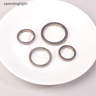 【SPGH】 Titanium Alloy Flat Key Ring Rope Drop Hanging Bule Car Key Rings Holder Quidraw  Keychain Ca