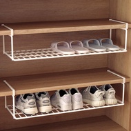 layered shoe rack household shoe cabinet partition partition can be folded under the hanging rack