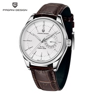 PAGANI DESIGN Quartz Watch Men Genuine Leather Japan VH65 Movement 200M Waterproof Watch For Men Sta