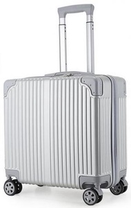 全城熱賣 - 手提行李箱可登機18吋（銀灰拉絲）