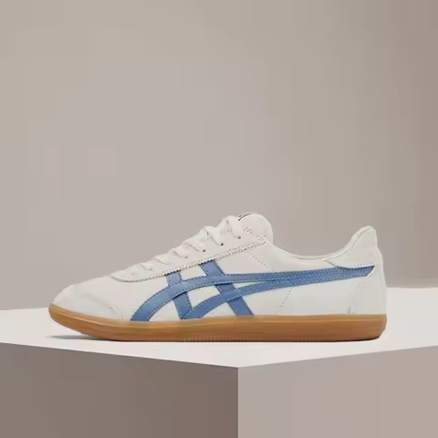 Onitsuka Tiger Tokuten Beige Blue Minimalist Versatile Shock-Absorbing Durable Low-Top Unisex Sneake