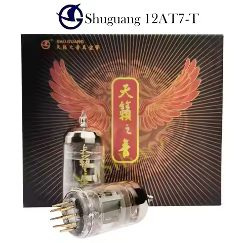 ShuGuang 12AX7-T 12AT7-T Vacuum Tube Gold Pin Replaces 6N4 12AT7 ECC81 12AX7 ECC83 Electron tube Amp