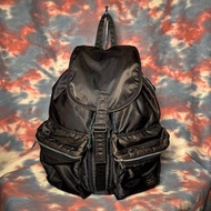 90% new head porter tanker drawstring navy backpack 16L rucksack 深藍色索繩尼龍背囊 書包 背包