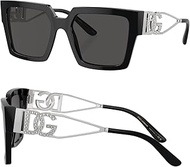 Dolce and Gabbana DG6187 Rectangle Shape Lettering Logo Sunglasses With Eyewear Kit Bundle - High Br
