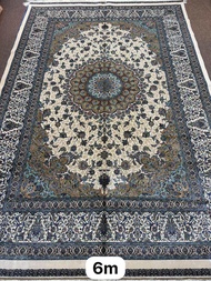 Persian rug silk on silk carpet tight short dense pile size 2x3 mt made in Iran