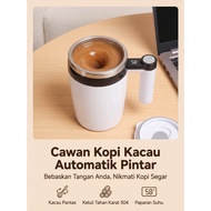 Auto Stir Thermal Mug Digital Temp Insulated Coffee Mix Cup Cawan Kopi Automatik