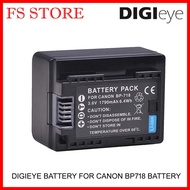 GLOBAL/VILOSO BATTERY FOR CANON BP718 BP-718 BATTERY