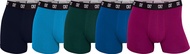 CR7 Men's 5-Pack in Travel Bag Organic Cotton Blend Trunks, Large 34-36 Multicolor
