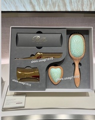 美髮專業髮型師 拜師禮物推介👑 土豪送禮必備🌟日本Refa黎珐限定商品 🌟 Beech Wood Brush 高級天然山毛櫸木鍍真金塗層梳齒 4件梳子禮盒套裝🌟Refa Paddle Premium 