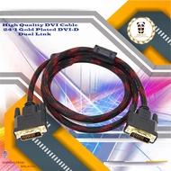 DVI CABLE DVI MALE TO DVI MALE CABLE 24+1 PIN CABLE 1.5m