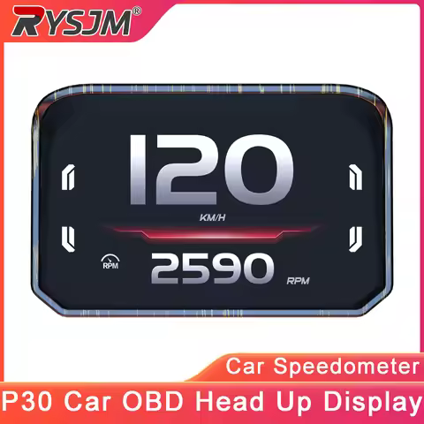 P30 OBD Head Up Display Car HUD Gauge Digital OBD2 Meter Car Speedometer Voltage RPM Tachometer Scan