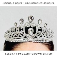 ELEGANT PAGEANT CROWN SILVER