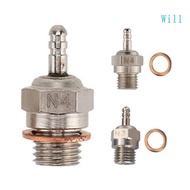 Will Universal Glow-Plug N3-N4 Spark Engine Part For HSP RC Car Part Suits For 5%-40% Methanol-Fuel