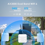 WAVLINK WiFi6 akses Point Dual Band 24g +5G AX3000 Range Long Outdoor WiFi Mesh Extender dengan PoE/