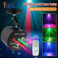 Vimite Dj Disco Light Stage LED Laser Light Party Home Discoball Lamps Disco Ball Lights Projection Ambient Lamp Sound Activated LED Strobe Light with Remote Control Stage Strobe Effects for Home Pub Parties