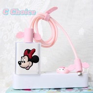 For Vivo Charger Protector  Case Cute Cartoon Set Android USB TypeC Cable Protector Compatible for v