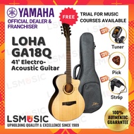 Loha GA18Q Electro Acoustic Guitar 39 inch Cut Away Full Package with Guitar Bag Guitar Pick Guitar 