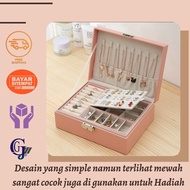 Jewelry Box 2-Tier Ring Bracelet Earring Storage Box