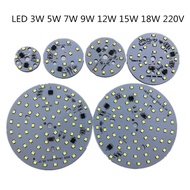 10pcs 220v Smd 2835 Led Lamp Bulbs Pcb Dimmable Integrated Smart Ic Driver White Ww 3w  5w 7w 9w 12w 15w 18w  Blubs Downlight