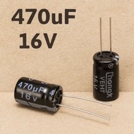 Electrolytic Capacitor — 470uF 16V / 470uF 10V / 47uF 25V / 47uF 50V / 47uF 10V / 4.7uF 50V / 0.47uF